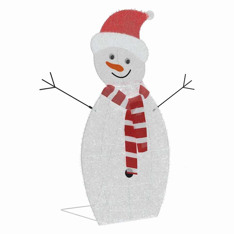 Casa si Gradina - Decoratiuni - Decoratiuni de sezon - Familia de Craciun cu om de zapada iluminat 3 pcs Alb cald - Infinity.ro