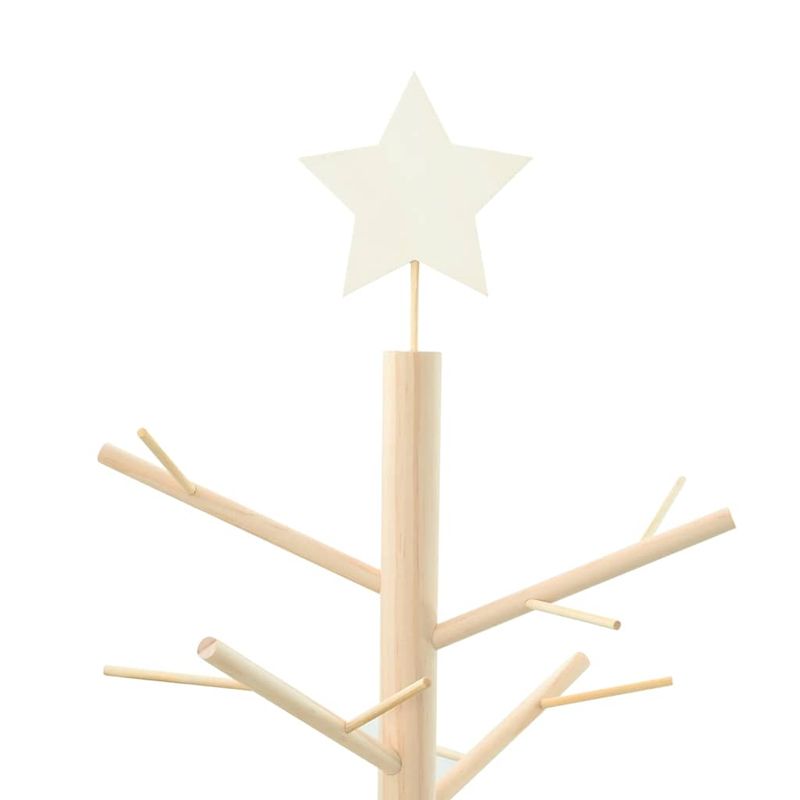 Casa si Gradina - Decoratiuni - Decoratiuni de sezon - Brad de Craciun din lemn natural 180 cm Lemn masiv de pin - Infinity.ro