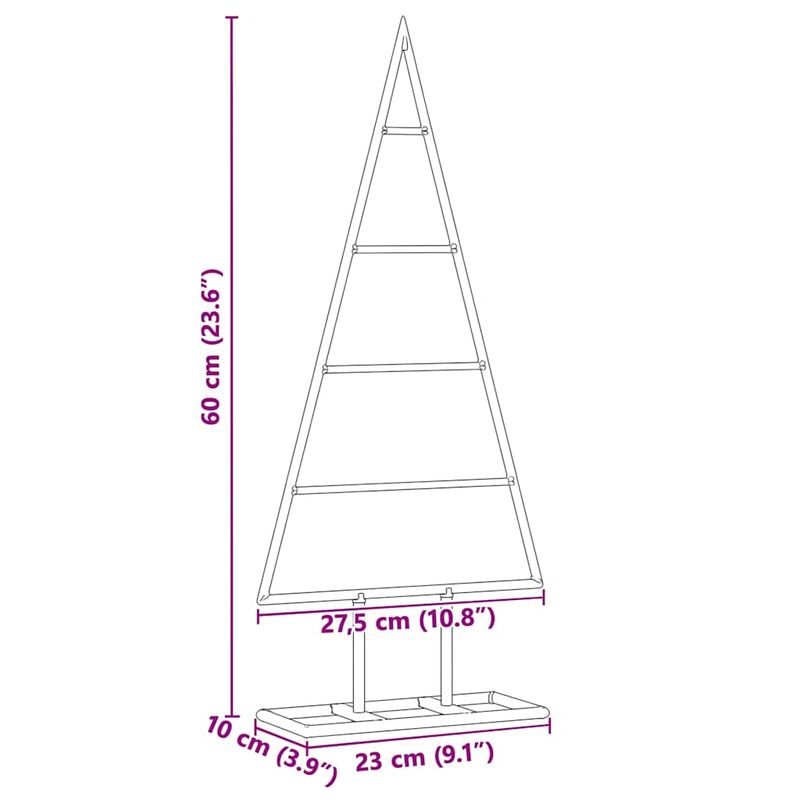 Casa si Gradina - Decoratiuni - Decoratiuni de sezon - Pom de Craciun din metal Auriu 60 cm Otel vopsit in pulbere - Infinity.ro