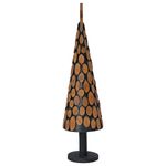 Casa si Gradina - Decoratiuni - Decoratiuni de sezon - Brad de Craciun cu suport Maro 120 cm Lemn masiv de tec - Infinity.ro