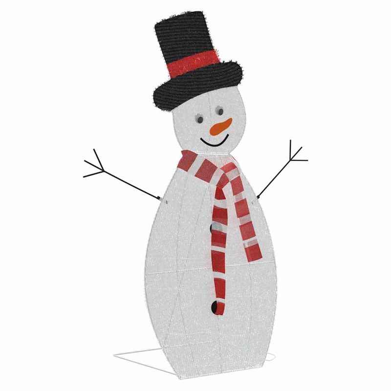 Casa si Gradina - Decoratiuni - Decoratiuni de sezon - Familia de Craciun cu om de zapada iluminat 3 pcs Alb cald - Infinity.ro