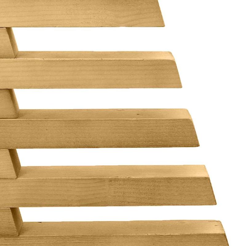 Casa si Gradina - Decoratiuni - Decoratiuni de sezon - Brad de Craciun din lemn cu suport Maro 90 cm Lemn masiv de pin - Infinity.ro