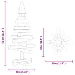 Casa si Gradina - Decoratiuni - Decoratiuni de sezon - Brazi de Craciun cu suport natural 60 cm Lemn masiv de pin - Infinity.ro