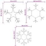 Casa si Gradina - Decoratiuni - Decoratiuni de sezon - Fulger de Craciun cu 252 LED Alb cald 45 x 38 cm PVC - Infinity.ro