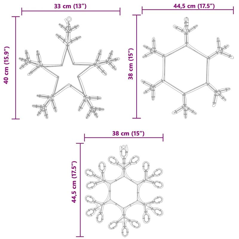 Casa si Gradina - Decoratiuni - Decoratiuni de sezon - Fulger de Craciun cu 252 LED Alb cald 45 x 38 cm PVC - Infinity.ro