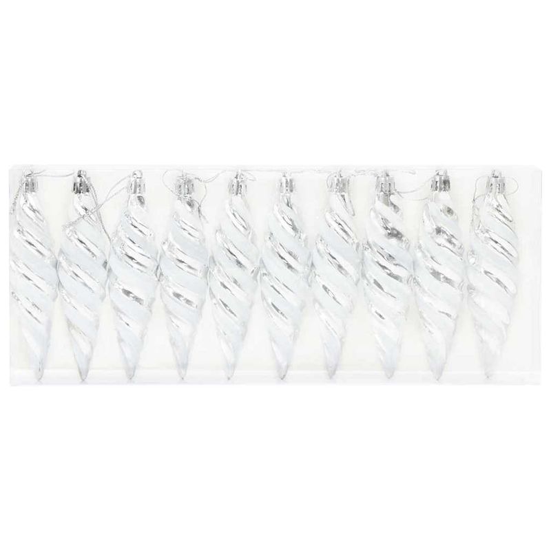 Casa si Gradina - Decoratiuni - Decoratiuni de sezon - Decoratiuni pentru Pomul de Craciun 40 pcs Argintiu - Infinity.ro