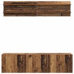 Casa si Gradina - Mobilier - Comode si corpuri - Comode - Unitati TV Pe perete 6 pcs Lemn vechi Lemn compozit - Infinity.ro