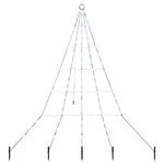 Casa si Gradina - Decoratiuni - Decoratiuni de sezon - Brad de Craciun LED cu 112 LED Alb rece 182 cm Metal - Infinity.ro