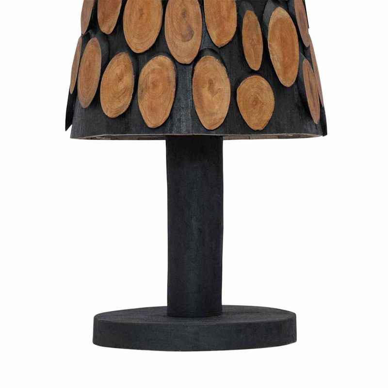 Casa si Gradina - Decoratiuni - Decoratiuni de sezon - Brad de Craciun cu suport Maro 120 cm Lemn masiv de tec - Infinity.ro