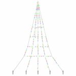 Casa si Gradina - Decoratiuni - Decoratiuni de sezon - Brad de Craciun LED cu 168 LED Multicolour 306 cm Metal - Infinity.ro