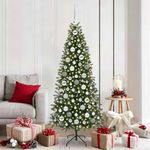 Casa si Gradina - Decoratiuni - Decoratiuni de sezon - Set de globuri de Craciun cu 300 LED 120 pcs Argintiu Plastic - Infinity.ro