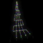 Casa si Gradina - Decoratiuni - Decoratiuni de sezon - Brad de Craciun LED cu 168 LED Multicolour 306 cm Metal - Infinity.ro