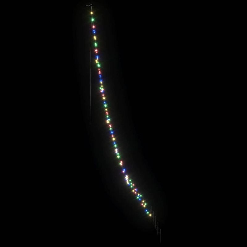 Casa si Gradina - Decoratiuni - Decoratiuni de sezon - Brad de Craciun LED cu 168 LED Multicolour 306 cm Metal - Infinity.ro