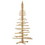Casa si Gradina - Decoratiuni - Decoratiuni de sezon - Brad de Craciun din lemn Maro 210 cm Lemn masiv de pin - Infinity.ro