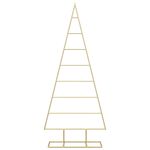 Casa si Gradina - Decoratiuni - Decoratiuni de sezon - Pom de Craciun din metal Auriu 125 cm Otel vopsit in pulbere - Infinity.ro