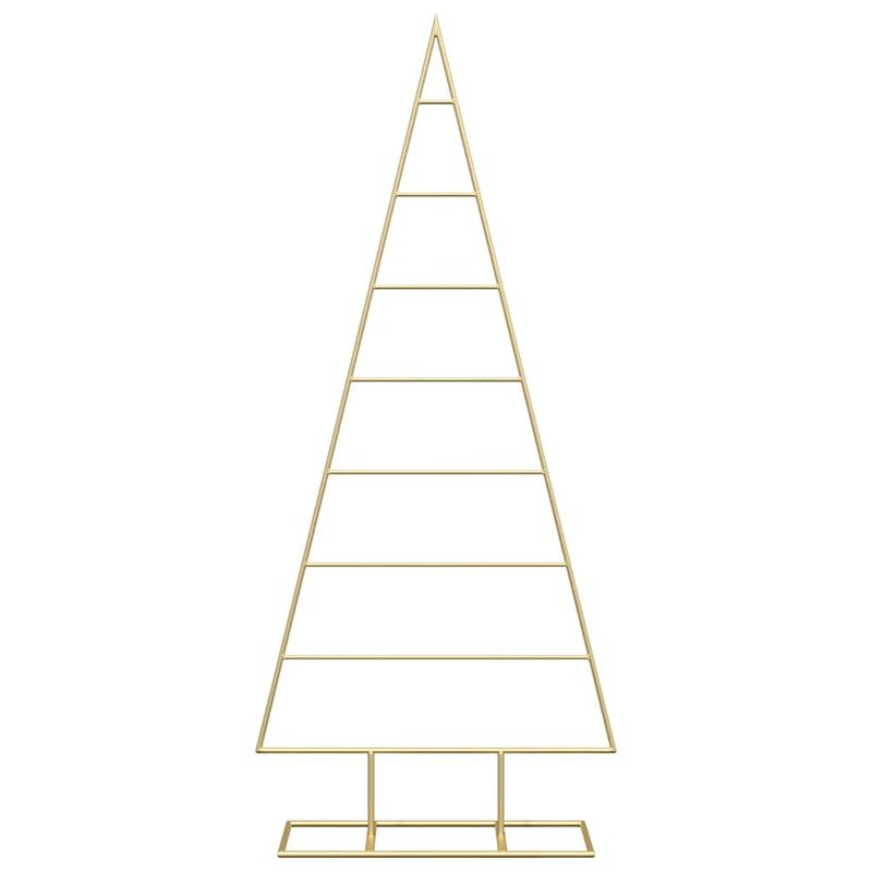 Casa si Gradina - Decoratiuni - Decoratiuni de sezon - Pom de Craciun din metal Auriu 125 cm Otel vopsit in pulbere - Infinity.ro