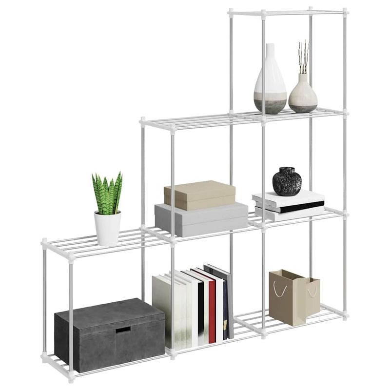 Casa si Gradina - Mobilier - Biblioteci si rafturi - Rafturi - Raft de depozitare cu raft alb 43 x 27 x 90 cm Aluminiu - Infinity.ro