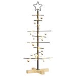 Casa si Gradina - Decoratiuni - Decoratiuni de sezon - Pom de Craciun din metal Negru 90 cm Otel vopsit in pulbere - Infinity.ro