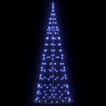 Casa si Gradina - Decoratiuni - Decoratiuni de sezon - Brad de Craciun LED cu 390 LED cu suport albastru 250 cm Fier - Infinity.ro