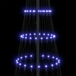 Casa si Gradina - Decoratiuni - Decoratiuni de sezon - Brad de Craciun LED cu suport albastru 100 x 100 x 250 cm Metal - Infinity.ro