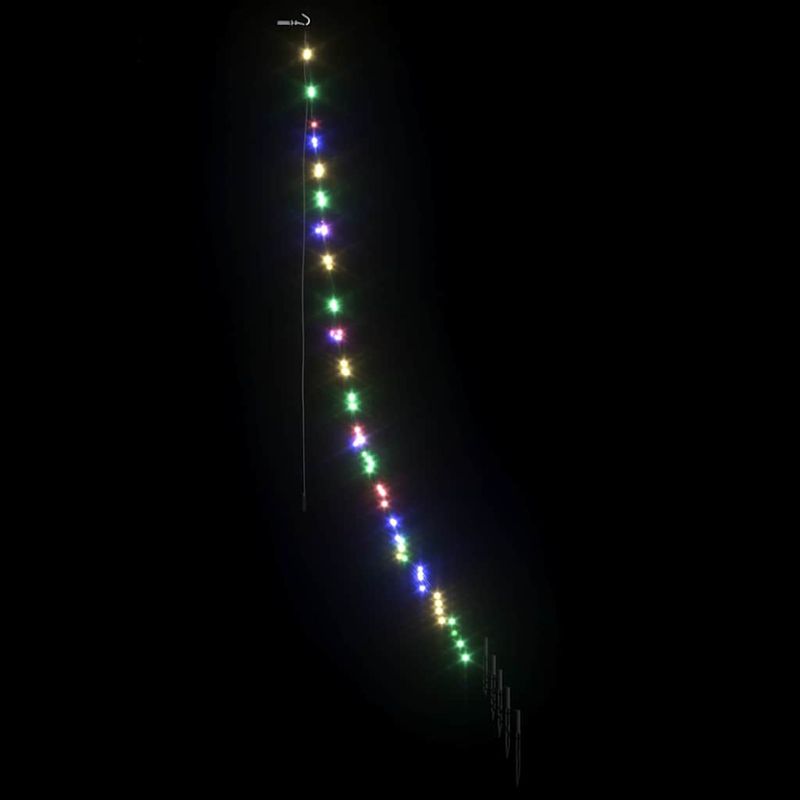 Casa si Gradina - Decoratiuni - Decoratiuni de sezon - Brad de Craciun LED cu 112 LED Multicolour 182 cm Metal - Infinity.ro