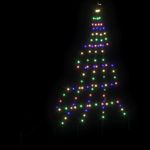 Casa si Gradina - Decoratiuni - Decoratiuni de sezon - Brad de Craciun LED cu 112 LED Multicolour 182 cm Metal - Infinity.ro