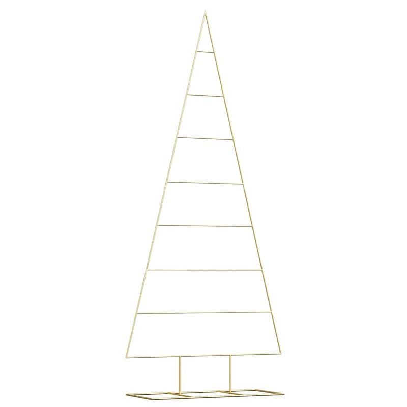 Casa si Gradina - Decoratiuni - Decoratiuni de sezon - Pom de Craciun din metal Auriu 210 cm Otel vopsit in pulbere - Infinity.ro