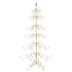 Casa si Gradina - Decoratiuni - Decoratiuni de sezon - Pom de Craciun din metal Auriu 215 cm Otel vopsit in pulbere - Infinity.ro