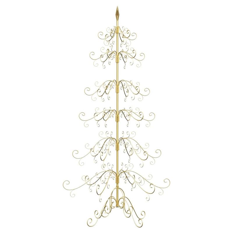 Casa si Gradina - Decoratiuni - Decoratiuni de sezon - Pom de Craciun din metal Auriu 215 cm Otel vopsit in pulbere - Infinity.ro