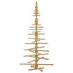 Casa si Gradina - Decoratiuni - Decoratiuni de sezon - Brad de Craciun din lemn Maro 210 cm Lemn masiv de pin - Infinity.ro