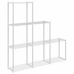 Casa si Gradina - Mobilier - Biblioteci si rafturi - Rafturi - Raft de depozitare cu raft alb 43 x 27 x 90 cm Aluminiu - Infinity.ro