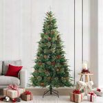 Casa si Gradina - Decoratiuni - Decoratiuni de sezon - Brad de Craciun artificial cu ramuri articulare Verde 240 cm - Infinity.ro