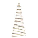 Casa si Gradina - Decoratiuni - Decoratiuni de sezon - Brad de Craciun cu 130 LED natural 210 cm lemn masiv de frasin - Infinity.ro