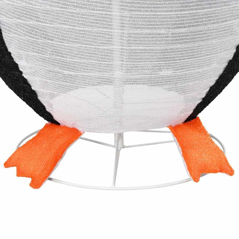 Casa si Gradina - Decoratiuni - Decoratiuni de sezon - Figura de pinguin de zapada Alb cald 78 x 88 x 180 cm tesatura - Infinity.ro