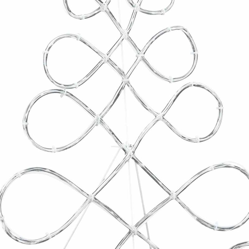 Casa si Gradina - Decoratiuni - Decoratiuni de sezon - Lumina in forma unui brad de Craciun Multicolour 80 x 56 cm PVC - Infinity.ro