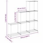 Casa si Gradina - Mobilier - Biblioteci si rafturi - Rafturi - Raft de depozitare cu raft alb 43 x 27 x 90 cm Aluminiu - Infinity.ro