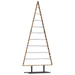 Casa si Gradina - Decoratiuni - Decoratiuni de sezon - Pom de Craciun din metal cu suport Negru 210 cm Otel - Infinity.ro