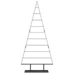 Casa si Gradina - Decoratiuni - Decoratiuni de sezon - Pom de Craciun din metal cu suport Negru 210 cm Otel - Infinity.ro