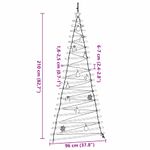Casa si Gradina - Decoratiuni - Decoratiuni de sezon - Brad de Craciun cu 130 LED natural 210 cm lemn masiv de frasin - Infinity.ro