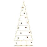 Casa si Gradina - Decoratiuni - Decoratiuni de sezon - Pom de Craciun din metal Auriu 180 cm Otel vopsit in pulbere - Infinity.ro