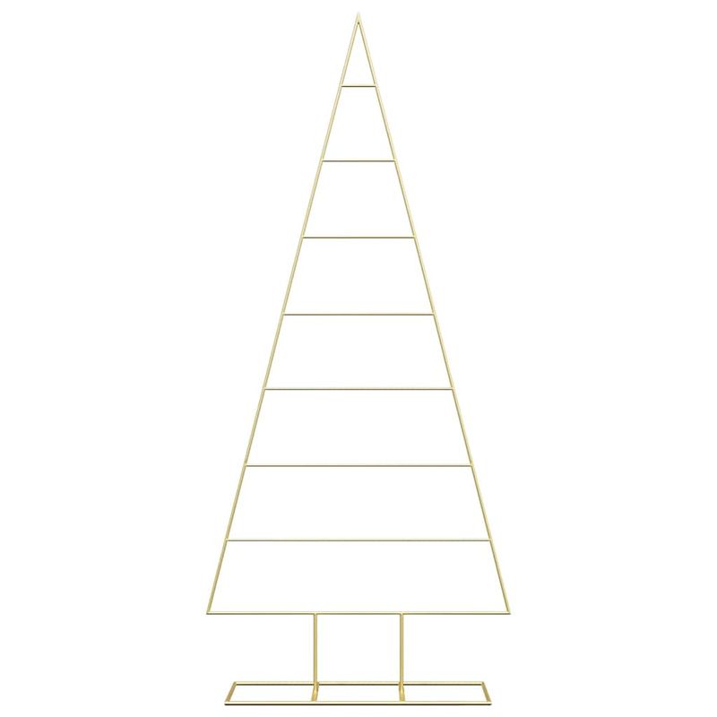 Casa si Gradina - Decoratiuni - Decoratiuni de sezon - Pom de Craciun din metal Auriu 180 cm Otel vopsit in pulbere - Infinity.ro