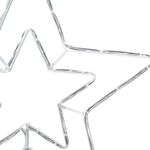 Casa si Gradina - Decoratiuni - Decoratiuni de sezon - Steaua de Craciun cu 72 LED Alb Rece 51.5 x 50 x 0.65 cm Fier - Infinity.ro