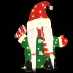 Casa si Gradina - Decoratiuni - Decoratiuni de sezon - Gnom Iluminat Alb cald 71 x 64 cm Material din Sclipici - Infinity.ro