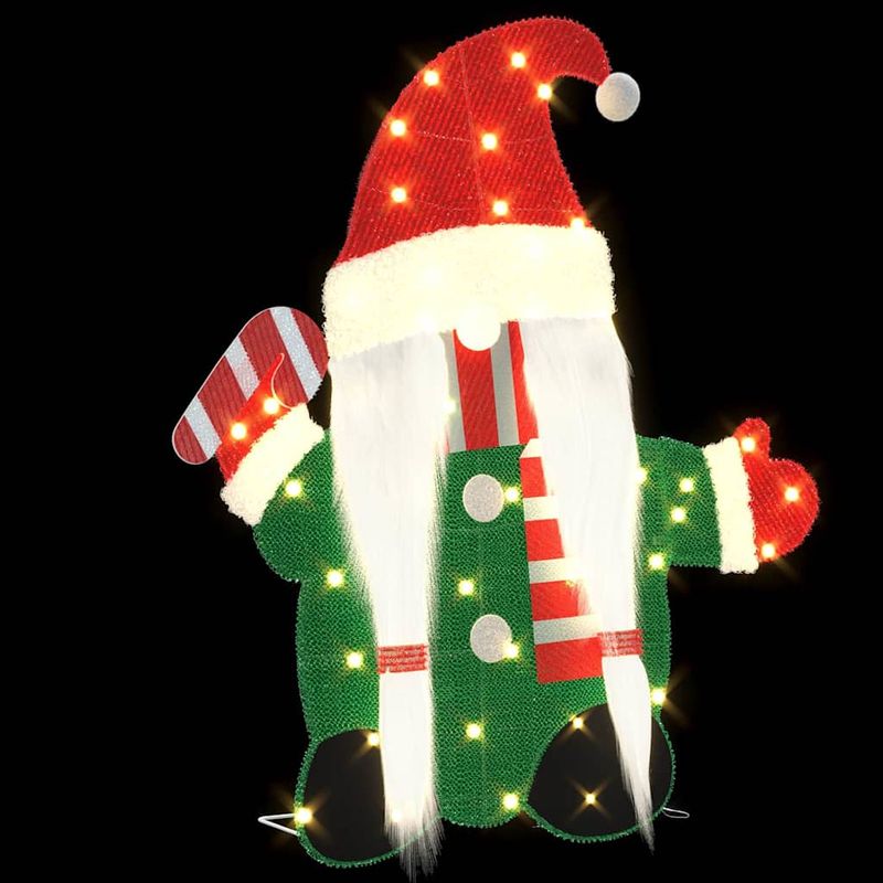 Casa si Gradina - Decoratiuni - Decoratiuni de sezon - Gnom Iluminat Alb cald 71 x 64 cm Material din Sclipici - Infinity.ro