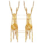 Casa si Gradina - Decoratiuni - Decoratiuni de sezon - Sanie cu ren Alb cald 30 x 12 x 55 cm PET - Infinity.ro