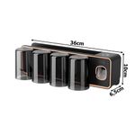 Casa si Gradina - Sanitare - Suporturi si accesorii baie - Suporturi baie - Distribuitor pasta de dinti cu suport periuta de dinti, organizator suspendat cu pahare - Infinity.ro