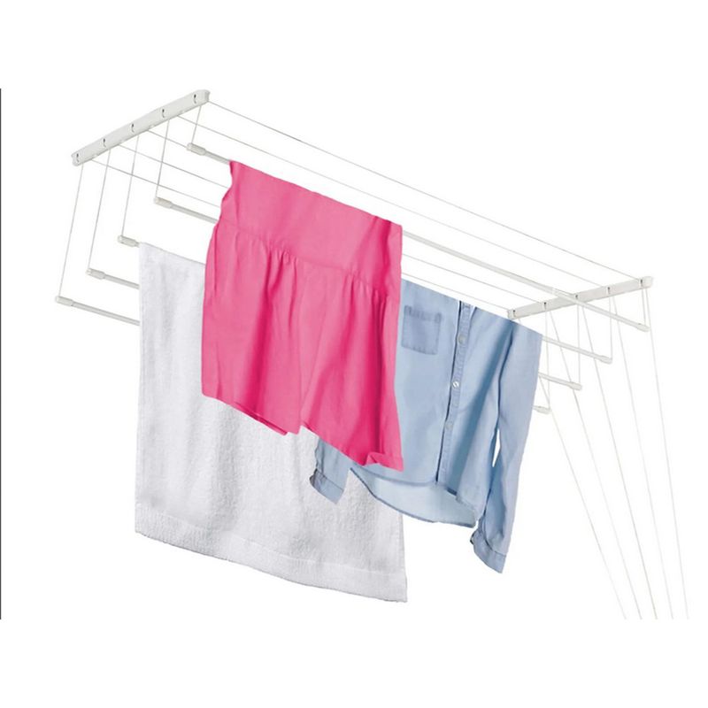 Market - Spalare si intretinere rufe - Uscatoare de rufe si accesorii - Uscator de plafon pentru rufe 5 TIJE 180 CM, robust pentru baie, balcon sau alt spatiu - Infinity.ro