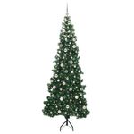 Casa si Gradina - Decoratiuni - Decoratiuni de sezon - Pom de Craciun Artificial pentru Colt Verde 240 cm PVC si Metal - Infinity.ro