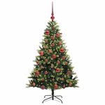 Casa si Gradina - Decoratiuni - Decoratiuni de sezon - Pom de Craciun Artificial cu Ramuri Hinge, 150 LED-uri 150 cm - Infinity.ro