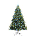 Casa si Gradina - Decoratiuni - Decoratiuni de sezon - Brad de Craciun artificial cu ramuri articulate si 300 LED-uri - Infinity.ro